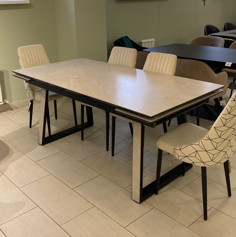 Стол Monaco 1800 керамика Bayona ivory natural