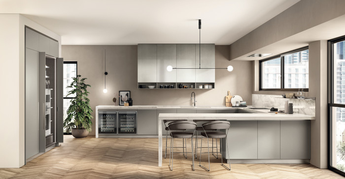 Современная кухня на заказ недорого Boxi Scavolini