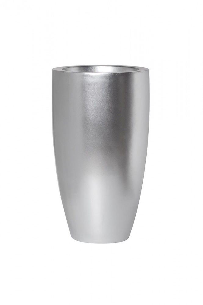 Кашпо 33*33*58см цвет серебро