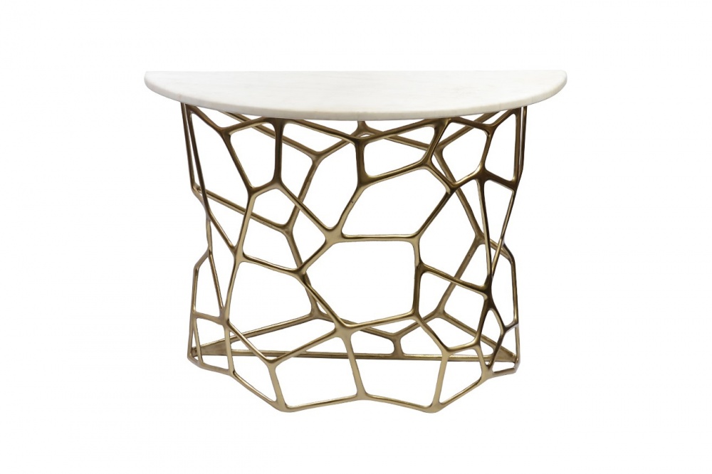 Консоль "Сеть", столешница мрамор 105*46*79см