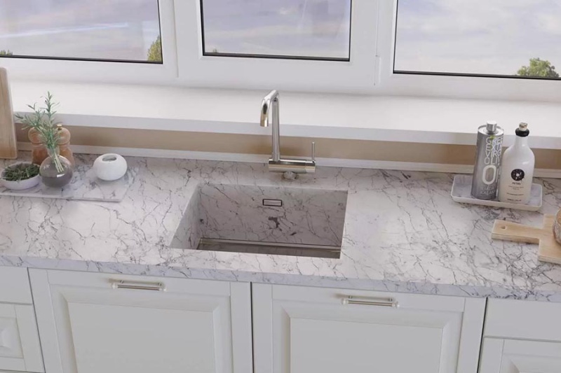 Смеситель для кухни под окном Omoikiri MORI C — студия кухонь Da Vinci, Ставрополь