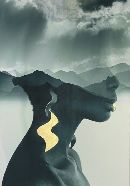 Холст "Mystique-2" золотая поталь 89VOR-MYSTIQUE2