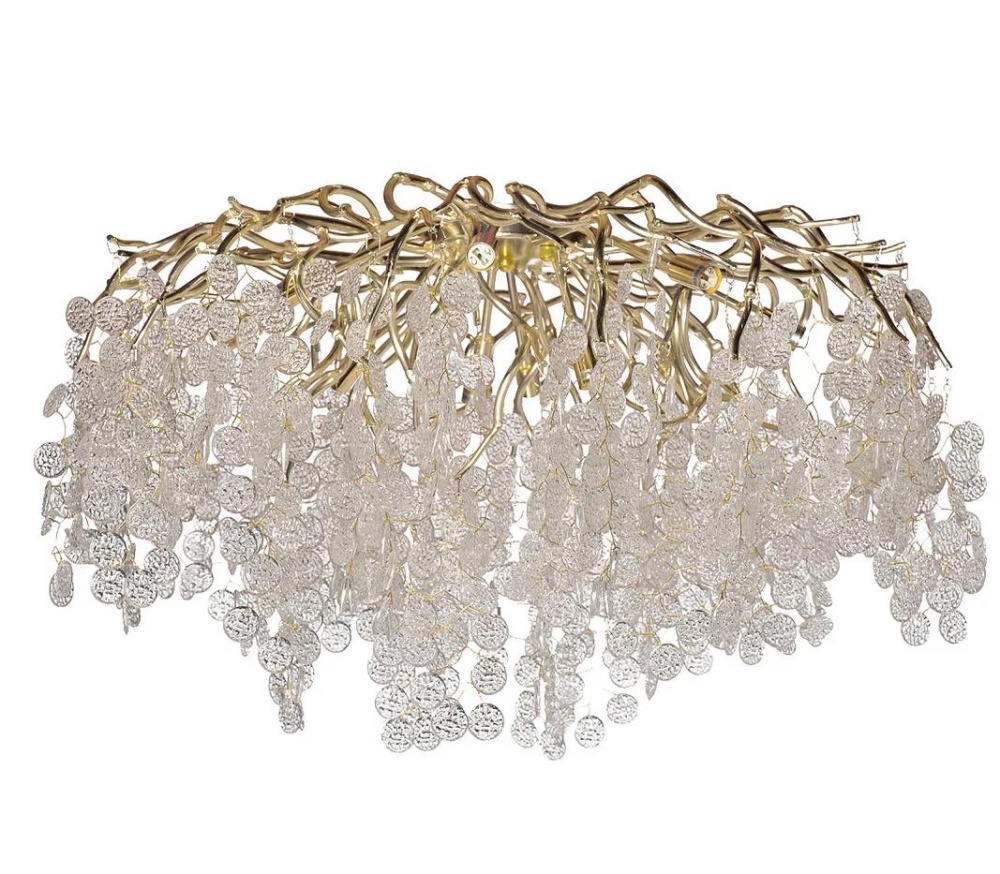 Люстра Tenera круглая шампань 86-90188