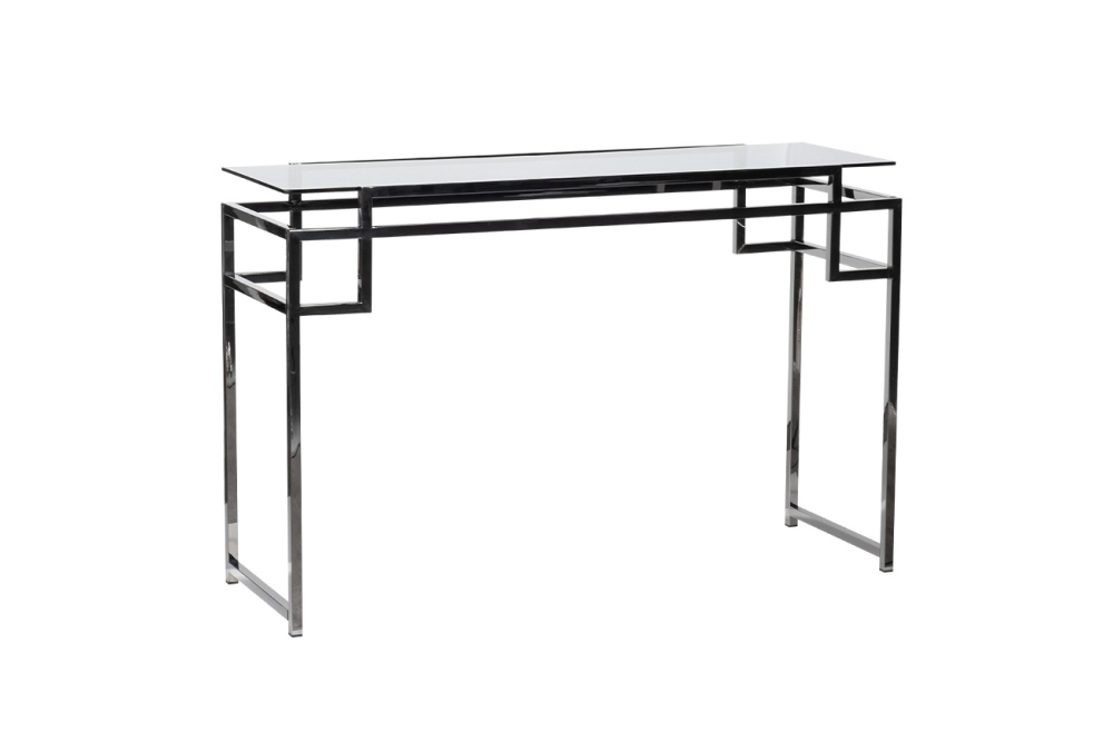 Консоль темн.стекло/темн.хром 120*40*78см