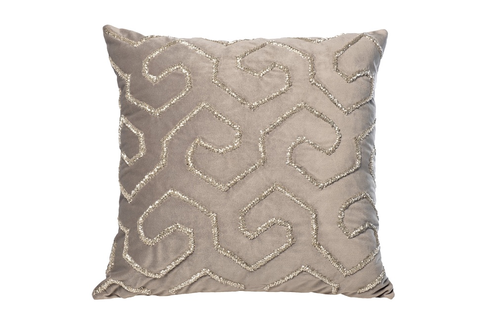Подушка с бисером "Этника" серебро 70SW-20322