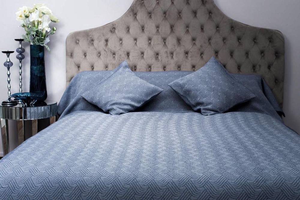 Наволочка декоративная 50х50 синяя papillon ii 116amr-papillon n.04m-bl