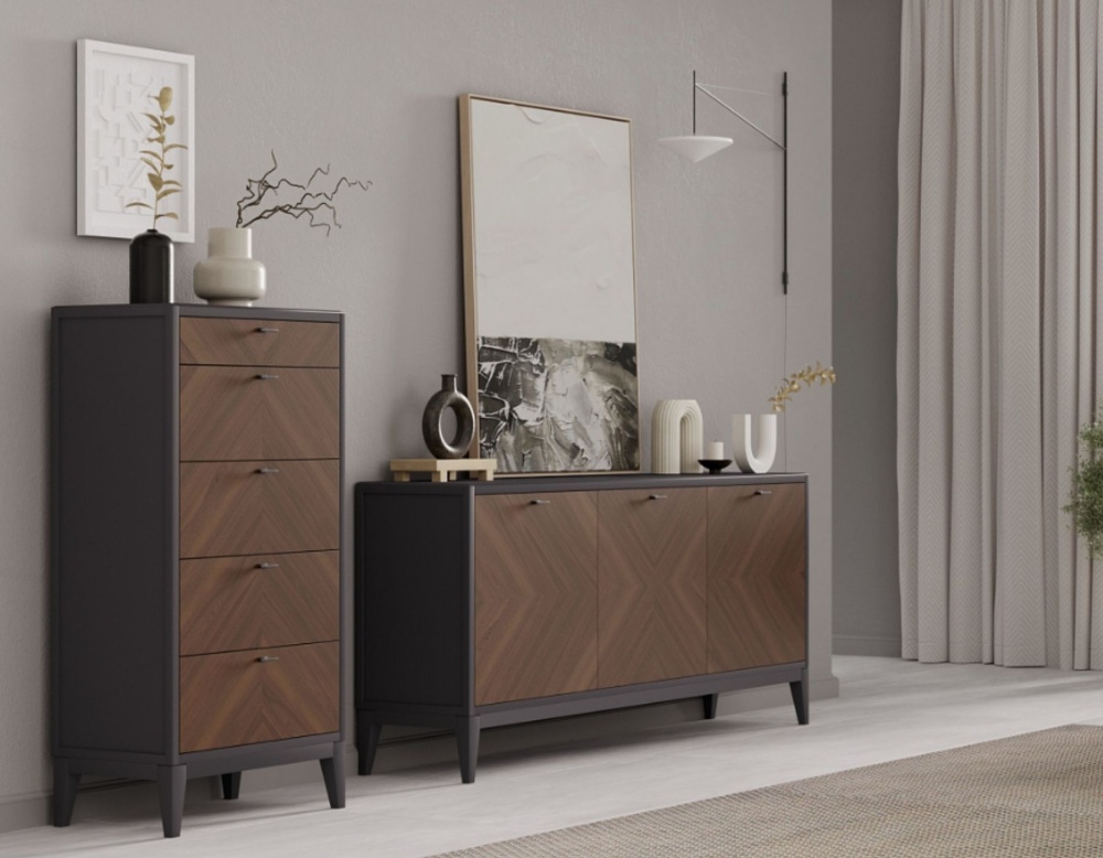 Деревянный комод высокий Альба Classico Italiano