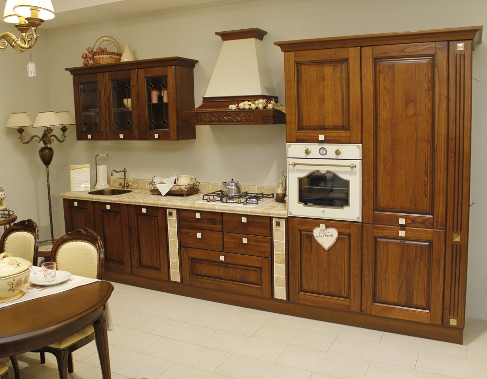 Деревянная кухня купить Laura Италия LUBE cucine в Королёве